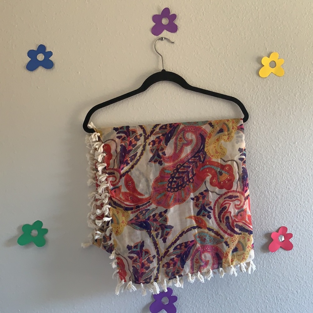 Polyester Multi-colored Scarf - Picture 5 of 6